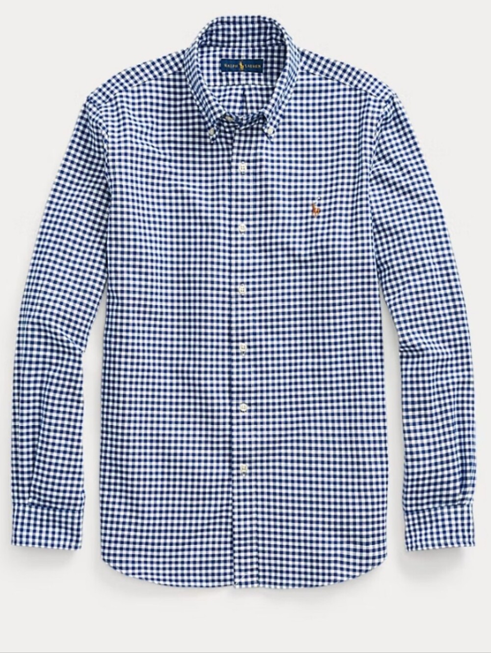 Ralph Lauren Classic Fit Gingham Oxford Shirt XXL Like New